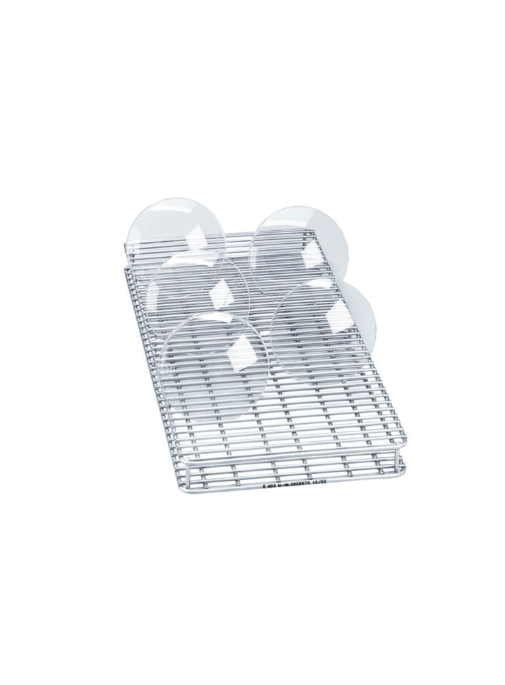 Einsatz 1/2, E 403 für 105 Glasscheiben 50-60 mm D H=35,B=200,T=445 mm, 36 Streben