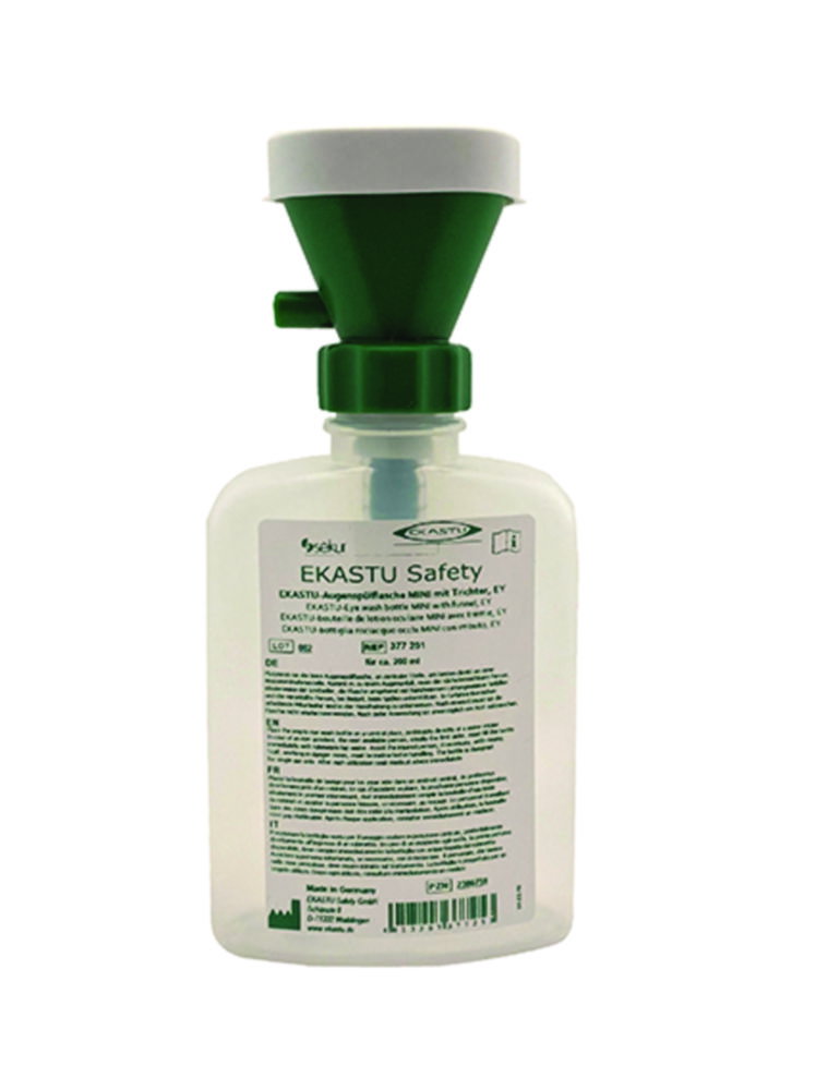 EKASTU-Augenspülflasche mini mit Trichter, leer (175 ml)