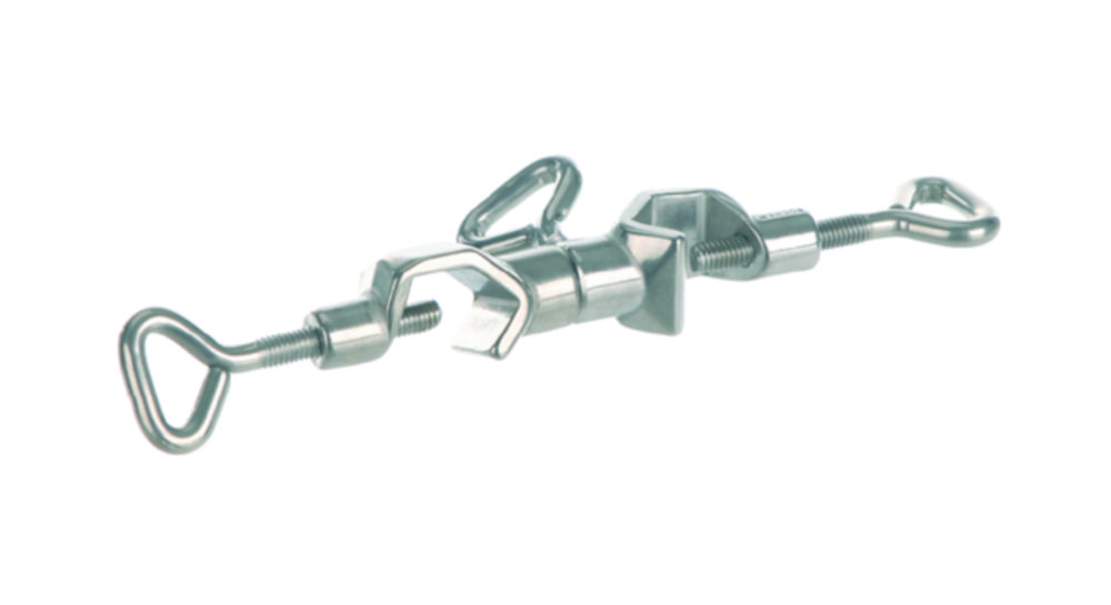 Drehbare Doppelmuffe, 18/10-Stahl, Winkel 0° bis 360°