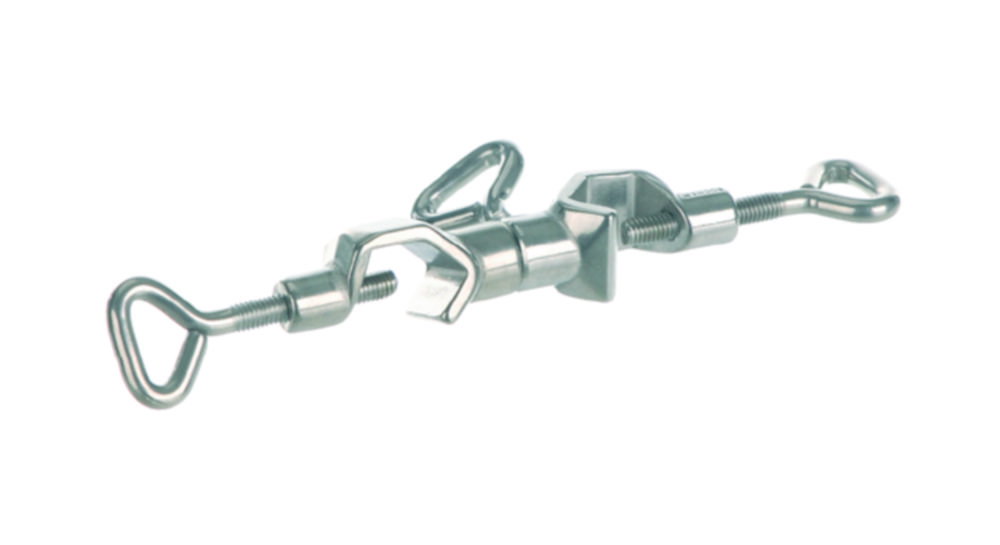 Drehbare Doppelmuffe, 18/10-Stahl, Winkel 0° bis 360°