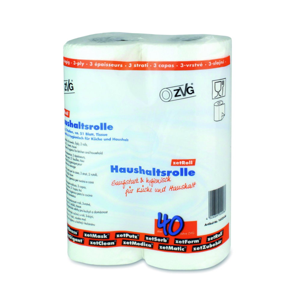 Laborrollen zetRoll®, weiß, 51 Blatt