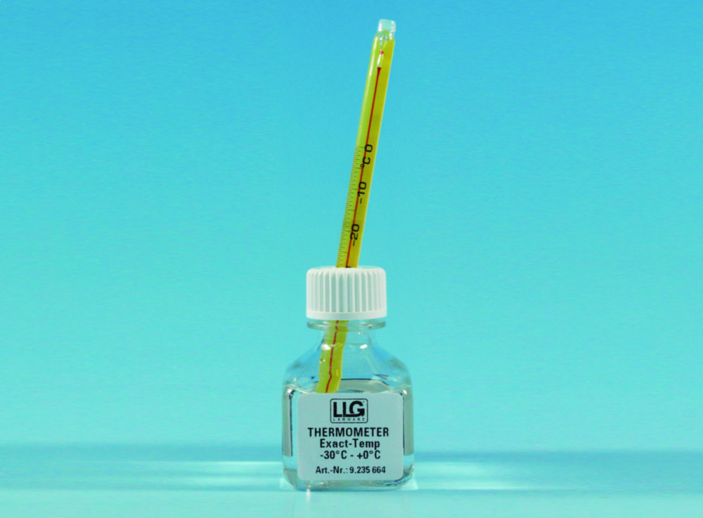 LLG-Exakt-Temp Standard Thermometer mit roter Alkohol-Füllung