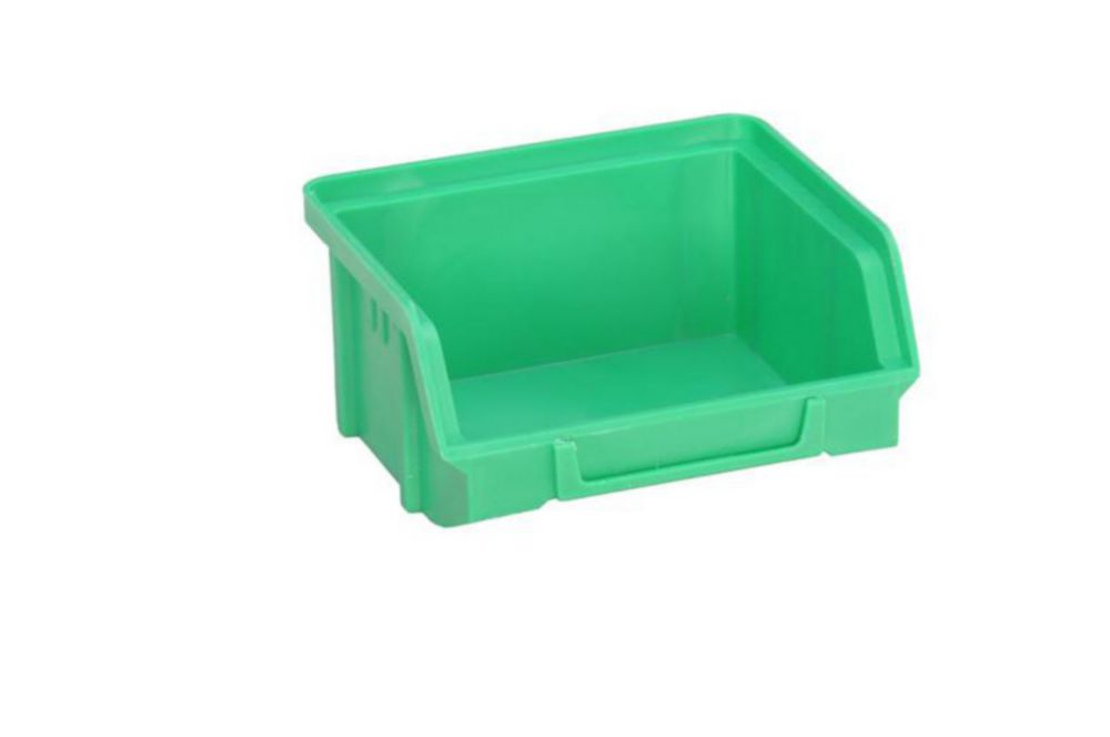 n.Abv.bei Hünersdorff n.m.l. Sichtbox stapelbar, PS, grün T 95 x B 103 x H 55 mm