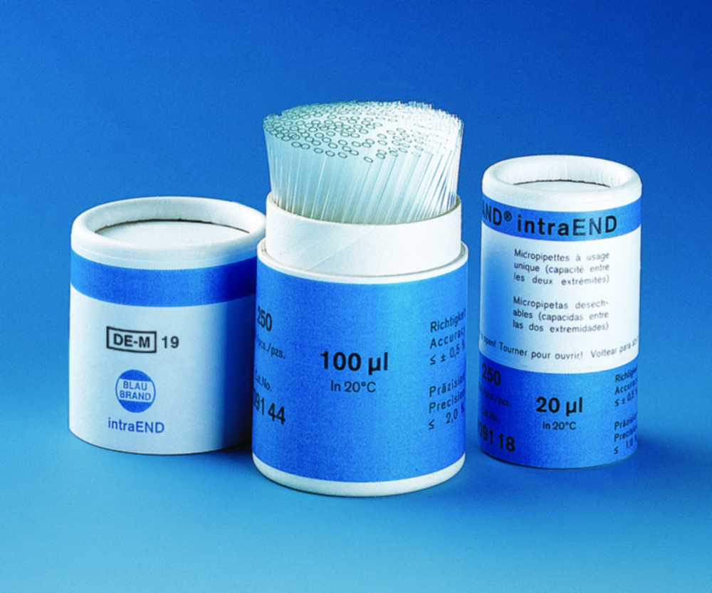 Einmal-Mikropipetten intraEND, ohne Ringmarke