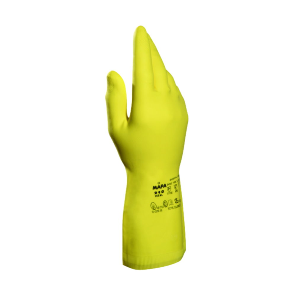 Schutzhandschuhe Vital 210, Naturlatex | Handschuhgröße: 9, Länge: 320 mm, Dicke: 0.50 mm