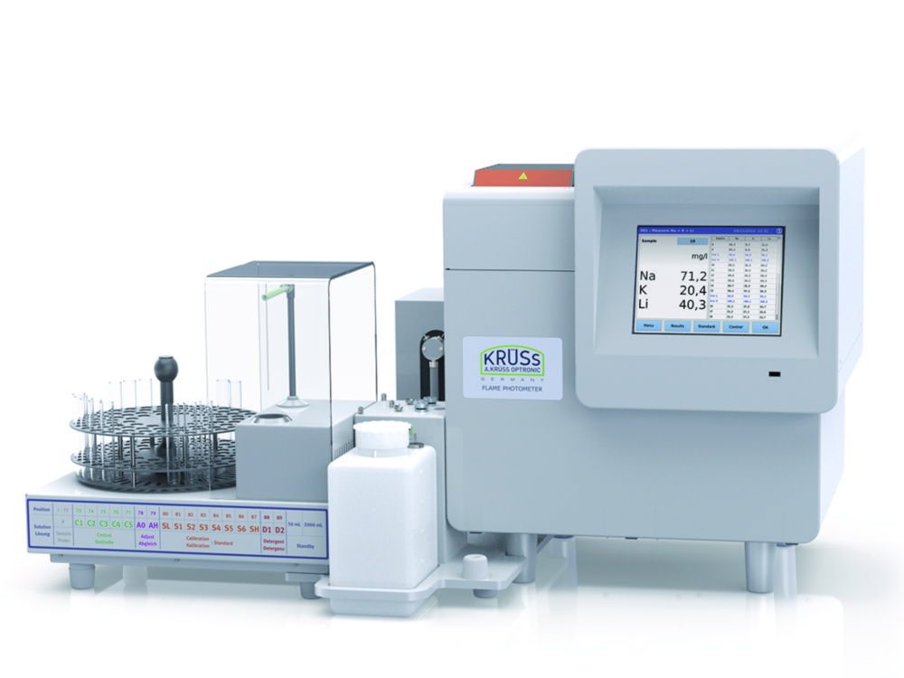 Flammenphotometer FP8700, Labormodell mit Autosampler, Diluter und Mixer