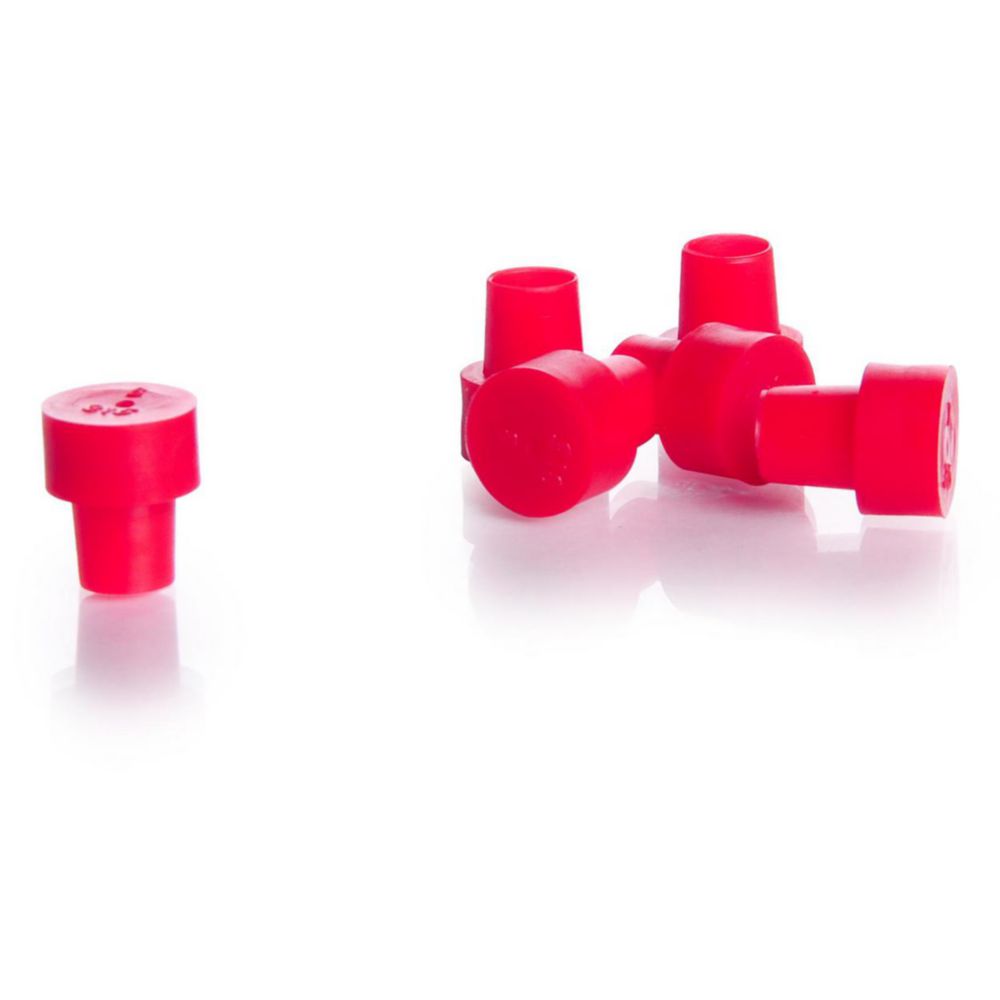 NMR-Druckverschluss, rot für 10mm Röhrchen, VE=100