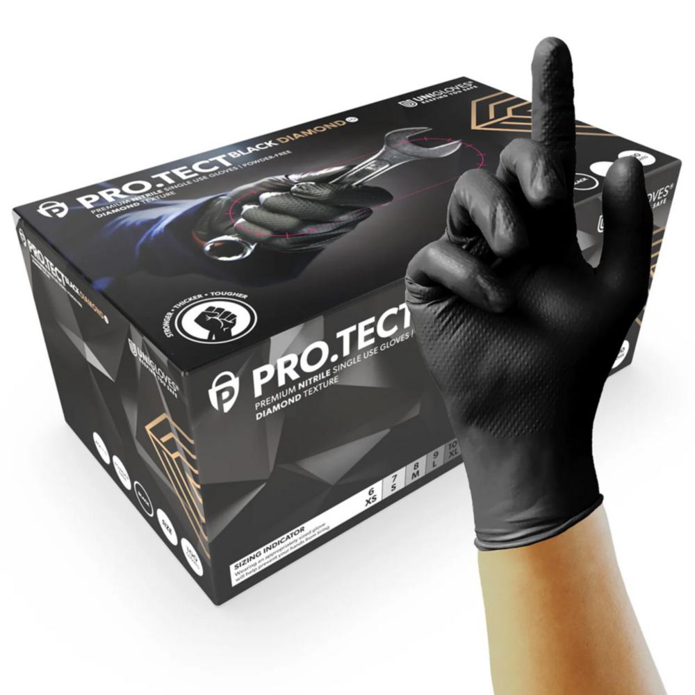Nitrilhandschuhe PRO.TECT BLACK DIAMOND HD