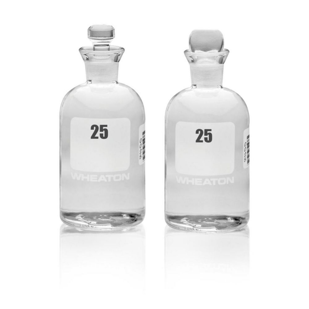 WHEATON-BSB-Flaschen 300 ml, von 25-48 nummeriert Robotic-Stopfen, 69 x 165 mm, (227497-02) VE=24