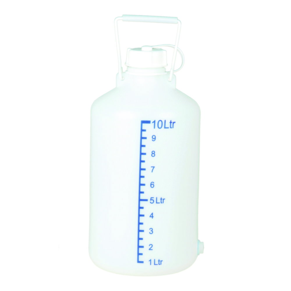 Ballonflasche, HDPE, mit Skala