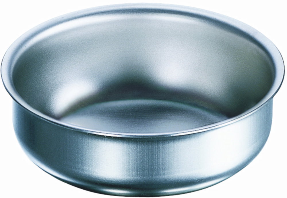 Abdampfschale 100 mm Ø, flach, rostfreier Edelstahl