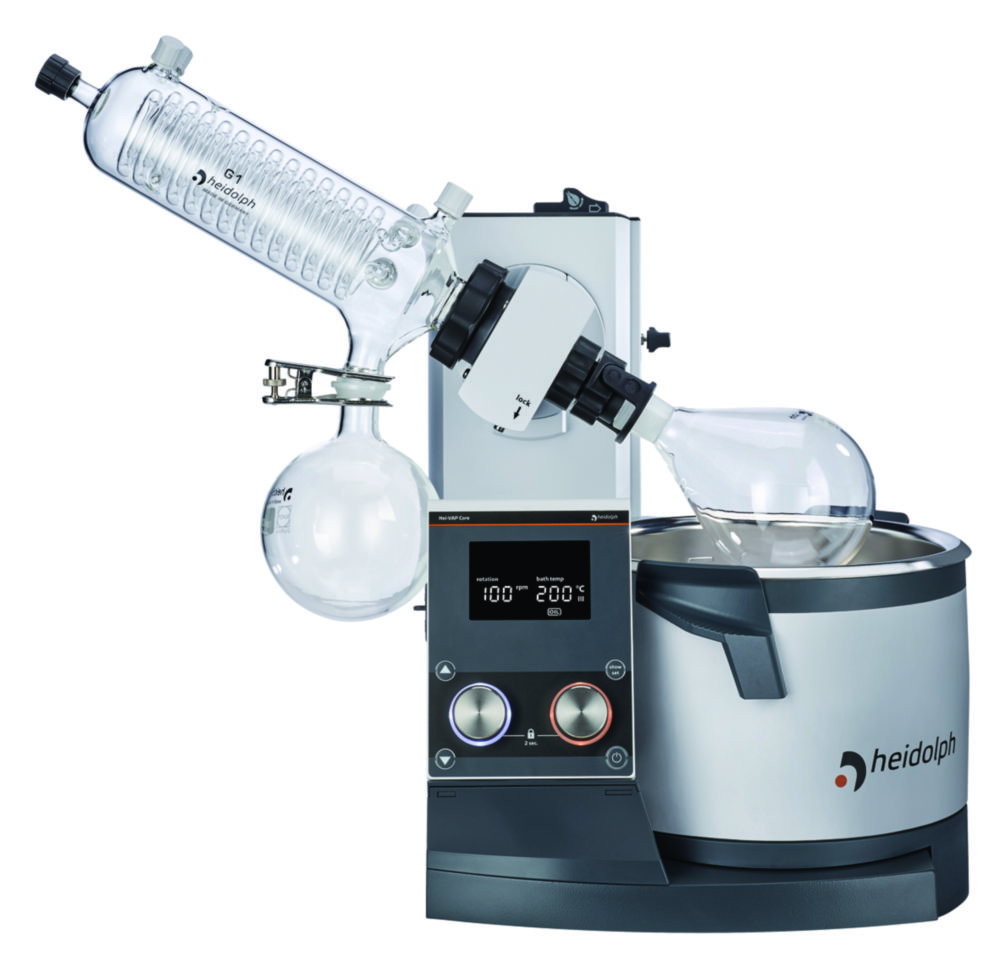 Rotationsverdampfer Hei-VAP Core, mit Motorlift, Diagonalkühler