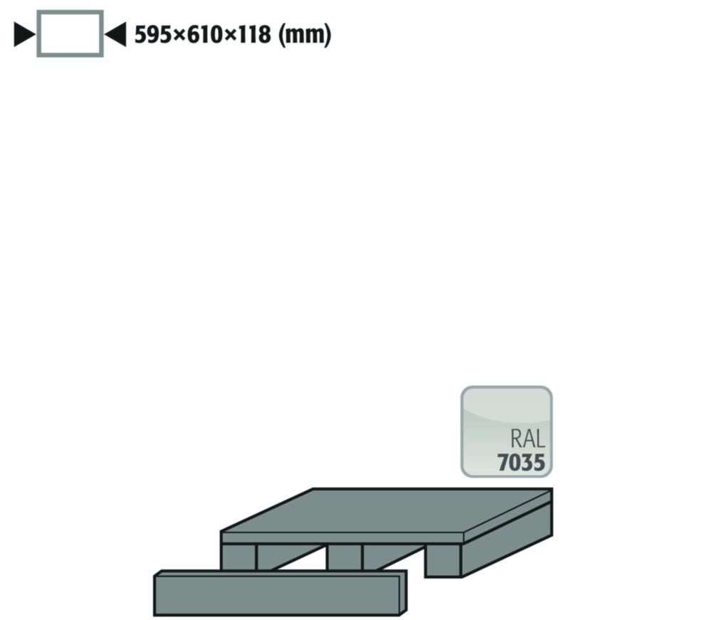 Sockel, Dauerunterfahrbar H 118 mm, für VBF/VBFT196.60