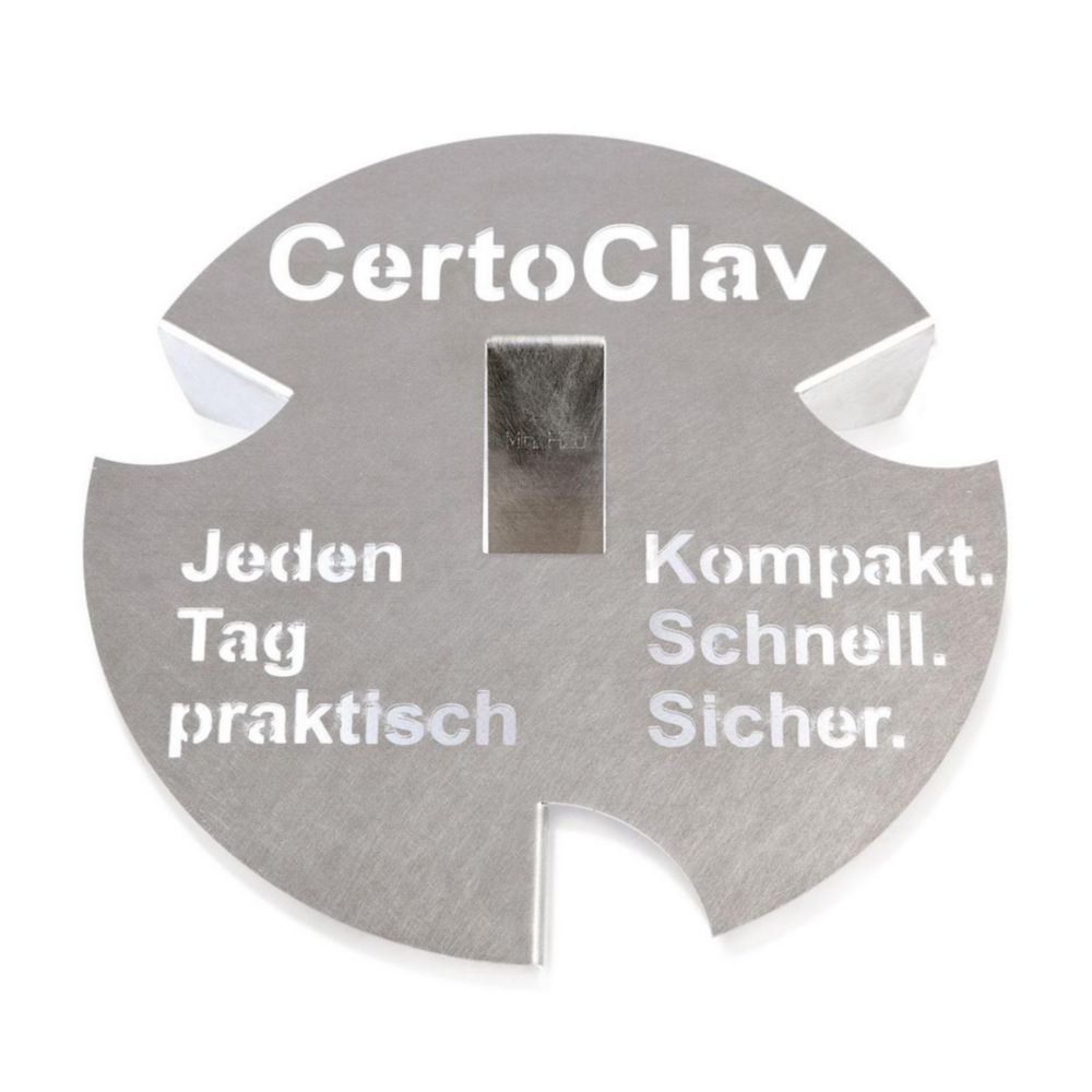 Instrumentenplatte mit 3 Füßen für CERTOCLAV, ø 225mm x 40mm
