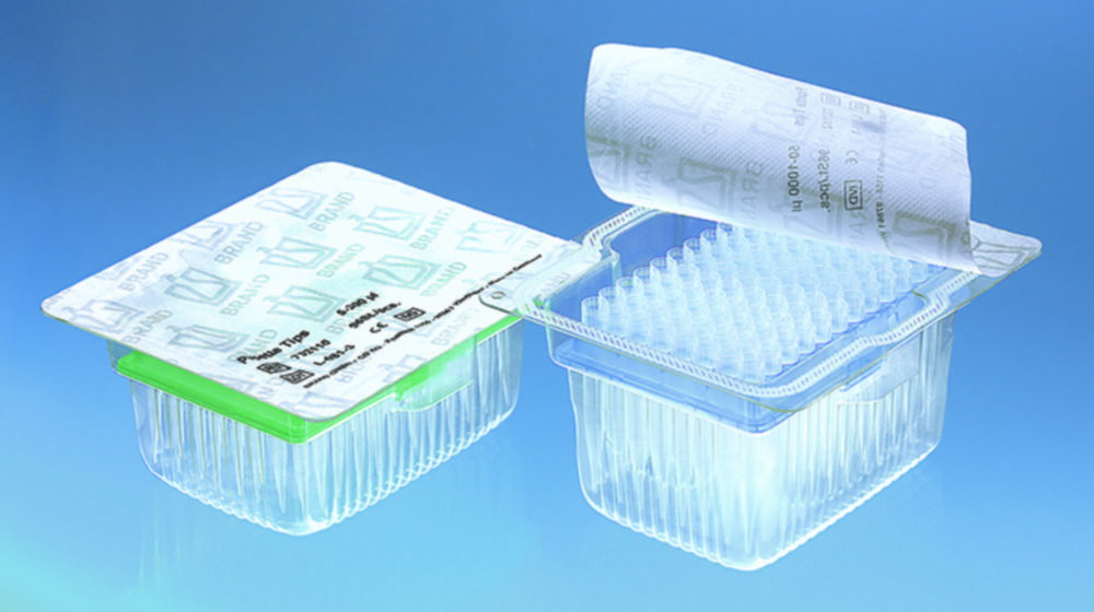 Filterspitzen, palettiert im TipRack, steril, BIO-CERT®