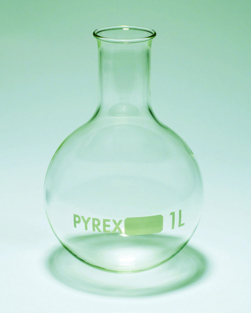 Rundkolben, Pyrex®, Enghals