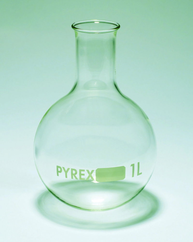 Rundkolben, Pyrex®, Enghals